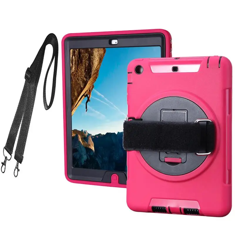 Rose Чехол XSKEMP для samsung Galaxy Tab E 9," SM-T560/T561, чехол для планшета, чехол из ТПУ и поликарбоната, прочный защитный чехол с подставкой - Цвет: Rose