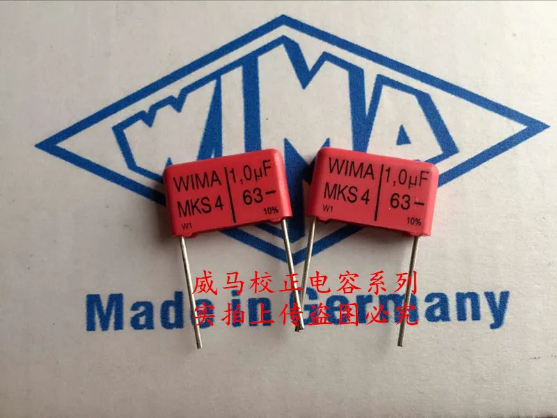 2020 флейта 10 шт./20 шт. немецкий конденсатор WIMA MKS4 63V мкФ 1 0 105 P: 15 мм|Конденсаторы| |