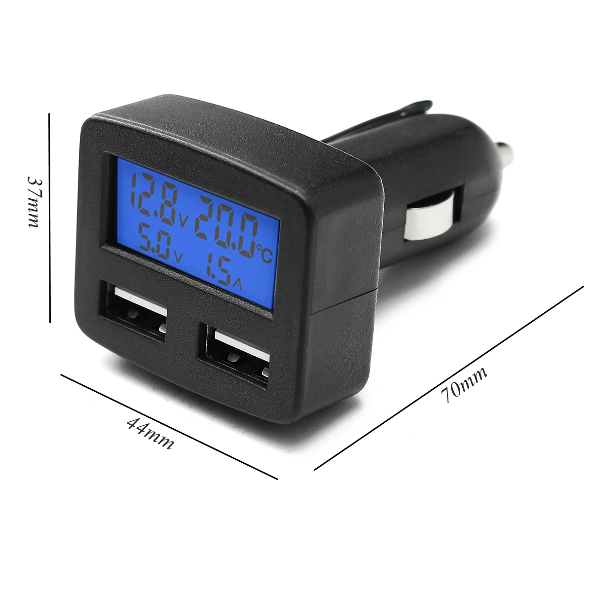 12V 24V Универсальный двойной USB интерфейс Автомобильное зарядное устройство