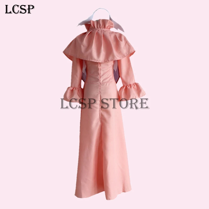 LCSP FAIRY TAIL Mavis Vermilion Cosplay Costume Japanese Anime Adult Uniform Suit Outfit Clothes Dress &amp Shawl Bow Headband |
