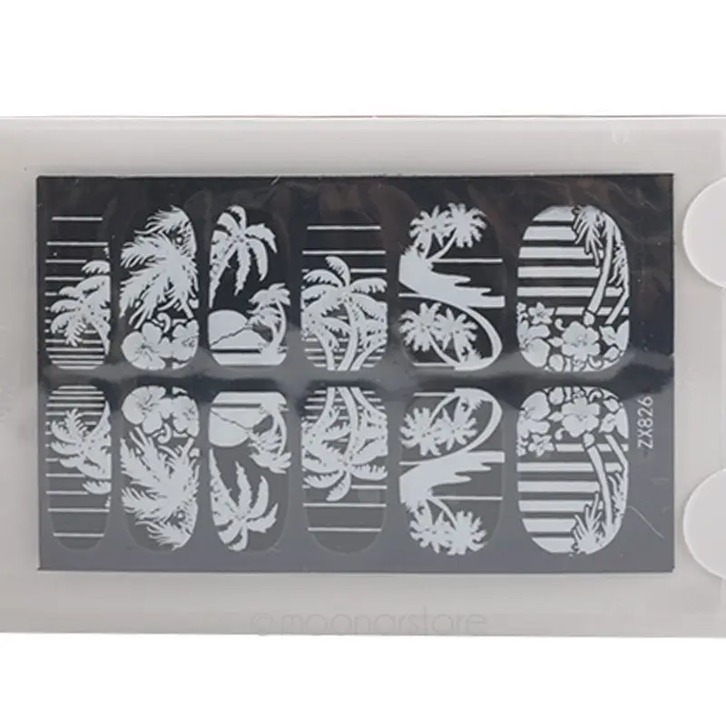 2018 Новый 1 лист ногтей инструменты 3D кружевное платье с цветочным рисунком