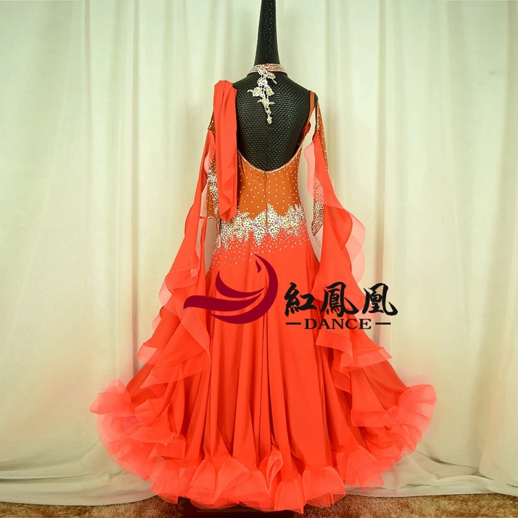 Стандартное бальное платье для женщин Новинка 2018 на заказ с высоким воротником и