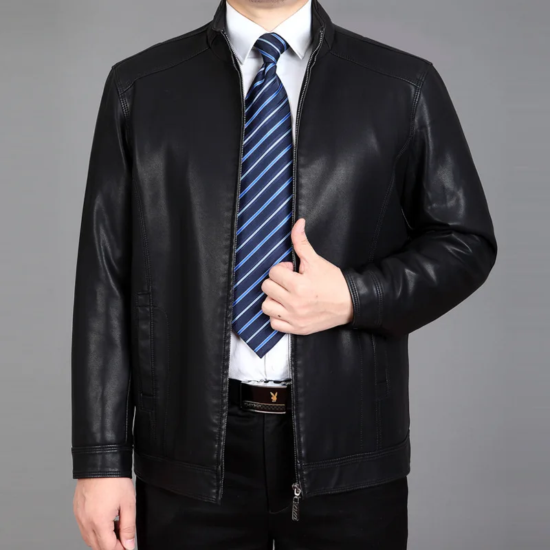 Мужская зимняя куртка черная теплая из кашемировой кожи|men leather jacket|leather jacketleather