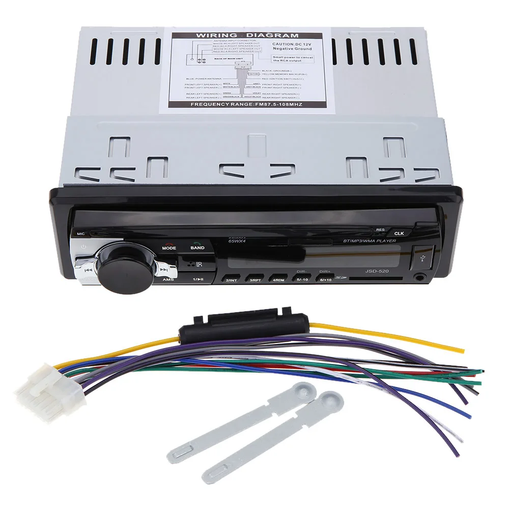 Автомагнитола BYNCG JSD520 12 В автомобильное радио Bluetooth1 din Автомобильный плеер