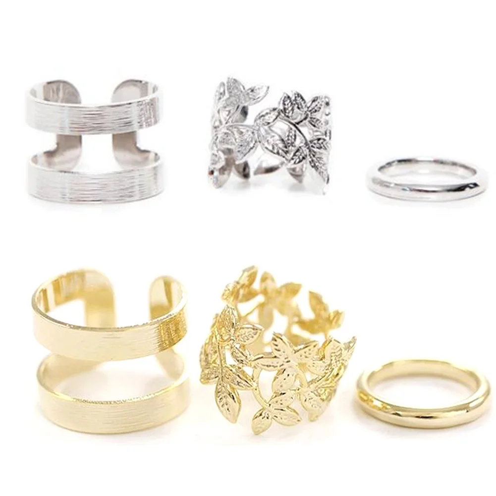 3 шт./лот модное винтажное металлическое золотое/серебряное покрытие в стиле панк