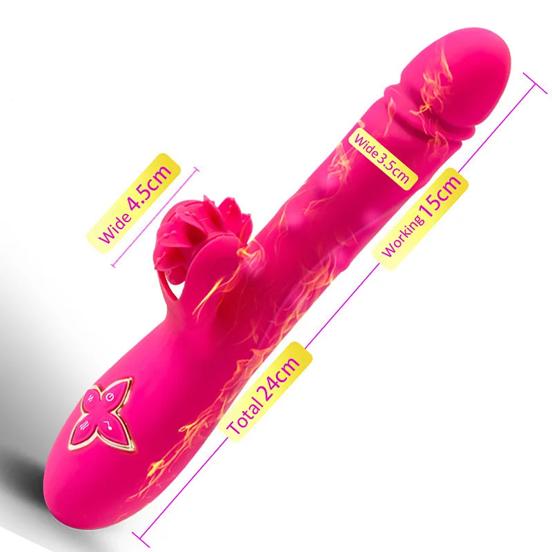 7 скоростей Вращающийся вибратор для женщин мастурбация двойной мотор