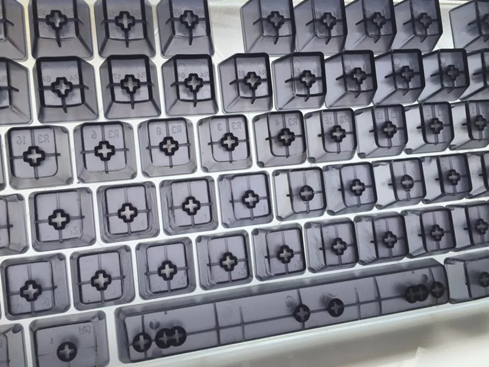 104 ключей просвечивающие колпачки прозрачные ABS пустые колпачки для OEM Cherry MX переключатели Механическая игровая клавиатура