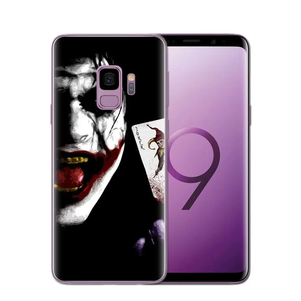 Клоун Джокер Телефон чехол для samsung Galaxy Grand Prime J2 J3 J5 J7 A3 A5 A7 2016 2017 S6 S7 край S8 S9 плюс A8