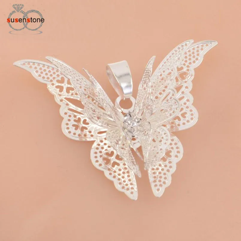 Женское Ожерелье Цепочка с бабочкой SUSENSTONE|Ожерелья подвеской| |