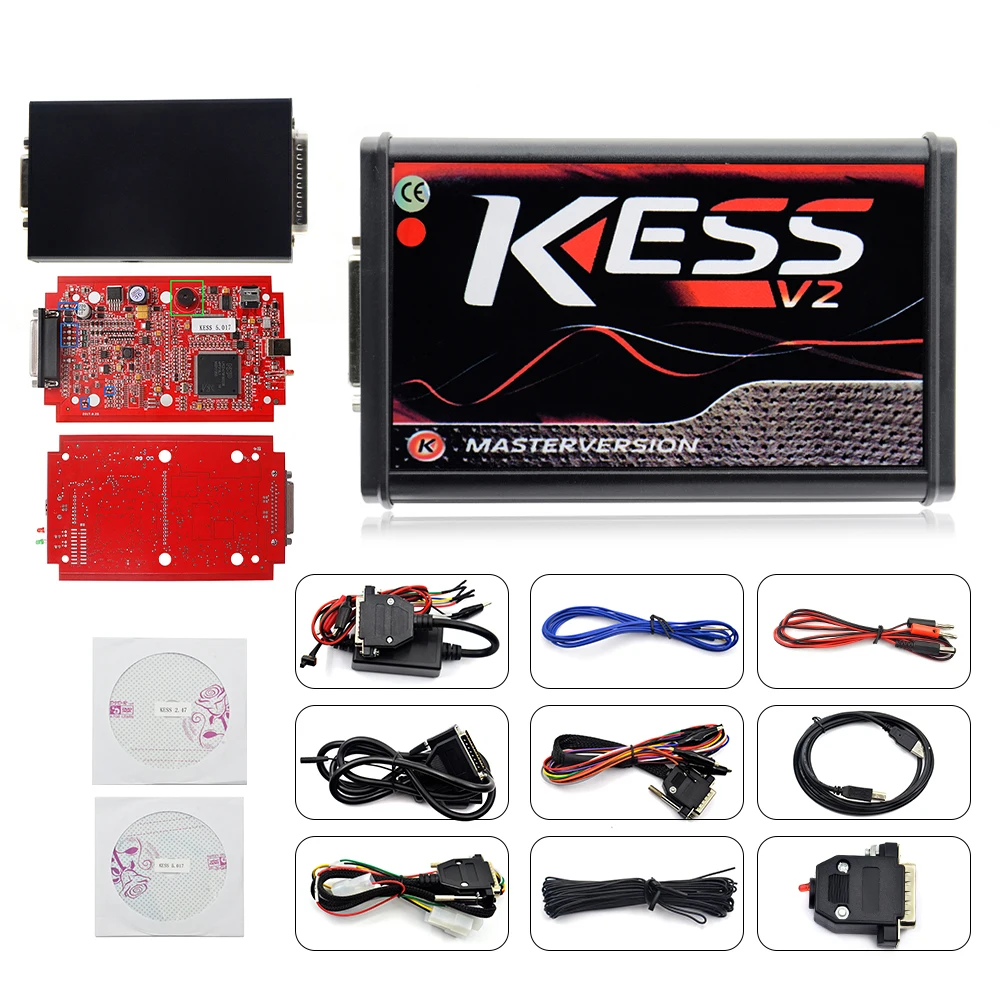 2019 KESS V2 V2.47 V2.23 V5.017 EU красная печатная плата без маркера ECU программирование Ktag 4