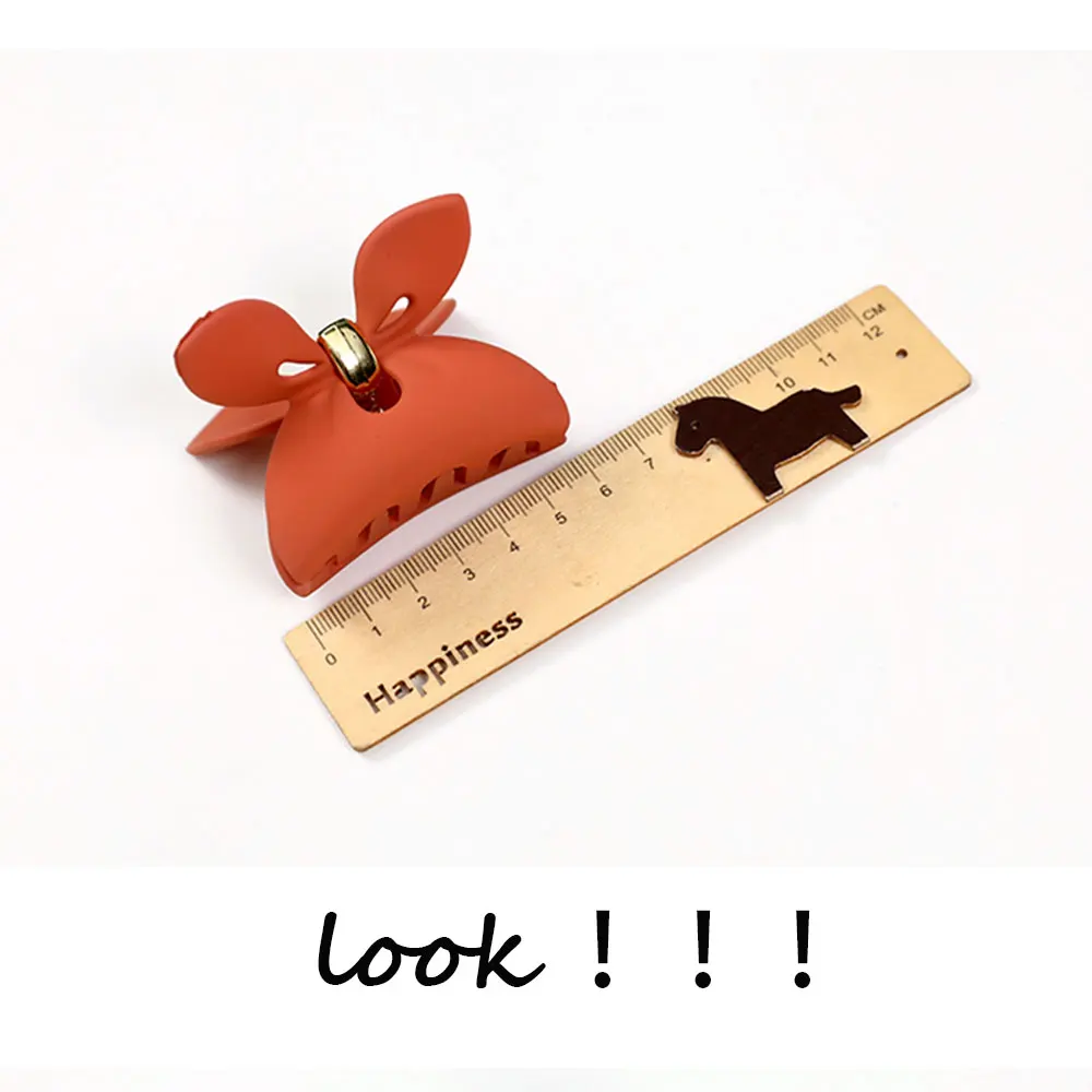 Акриловый зажим для волос с кроличьими ушками чистый цвет женщин макияжа ванны