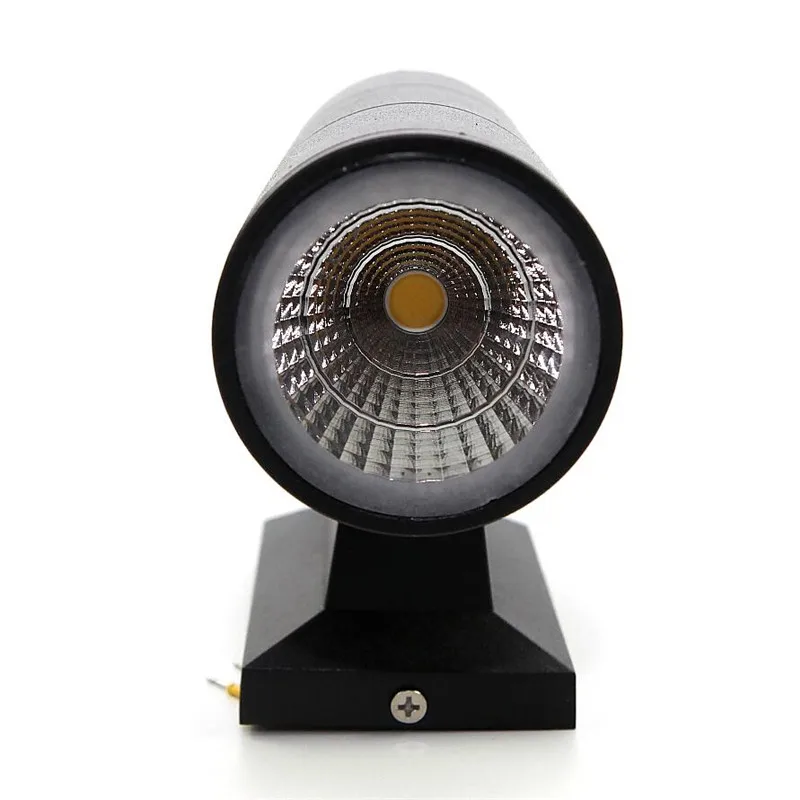 Высокое качество 14 Вт наружный светодиодный настенный светильник черный корпус