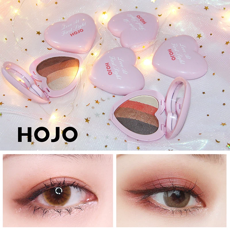 HOJO Shimmer Shadow Palette в форме сердца корейский стиль матовые тени для век красота