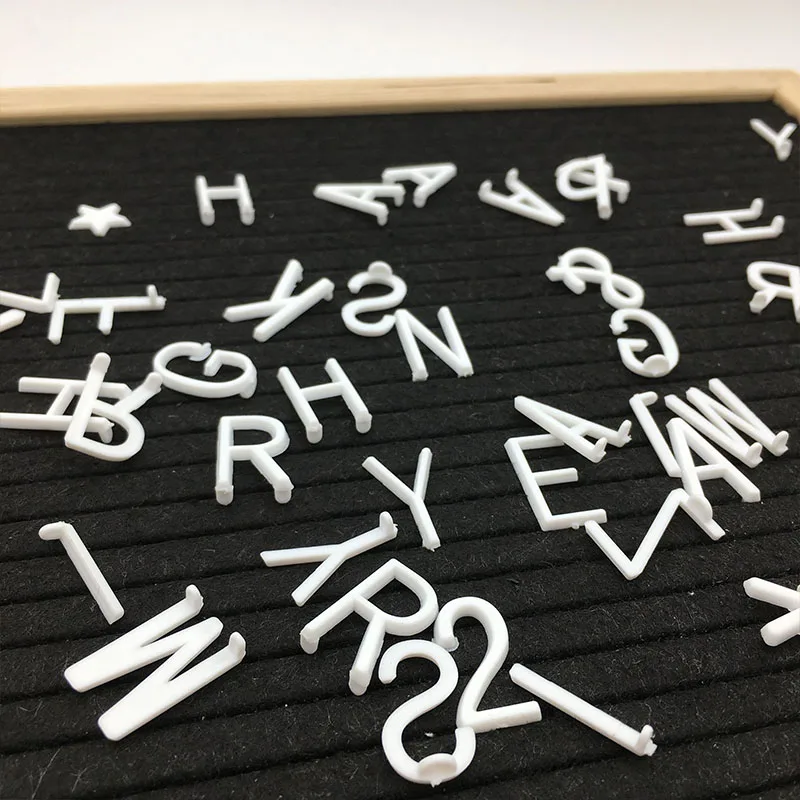 Feestigo DIY деревянная черная войлочная доска 10x10 дюймов со сменными буквами