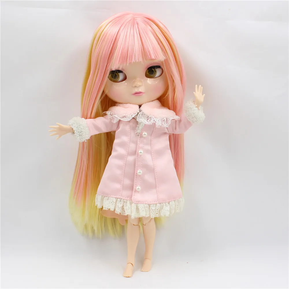 Ледяной DBS кукла 1/6 игрушка розовый и желтый волосы азон тело сустава 30 см белая