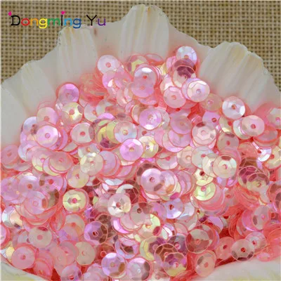 Dark Pink Горячая Распродажа 4000 шт специальный цвет кристалл 6 мм чашки Круглые свободные блестки для рукоделия пайеток Швейные Свадебные ремесла ПВХ DIY материалы - Цвет: Dark Pink