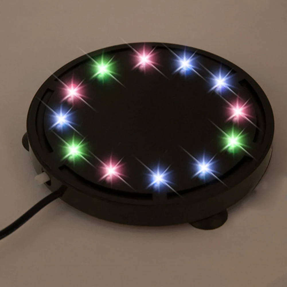 Underwater Submersible Round LED Air Bubble Light Aquarium Fish Tank Decor Lamp New | Дом и сад