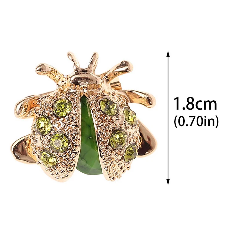 Новинка маленькая божья коровка яркие булавки с кристаллами для женщин и девочек