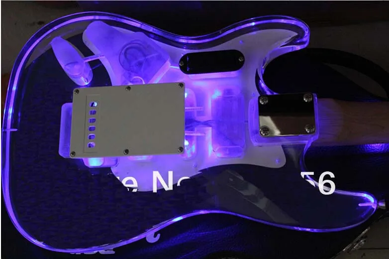 Бесплатная доставка Новый красивый кристалл акриловые F Stratocaster пользовательские