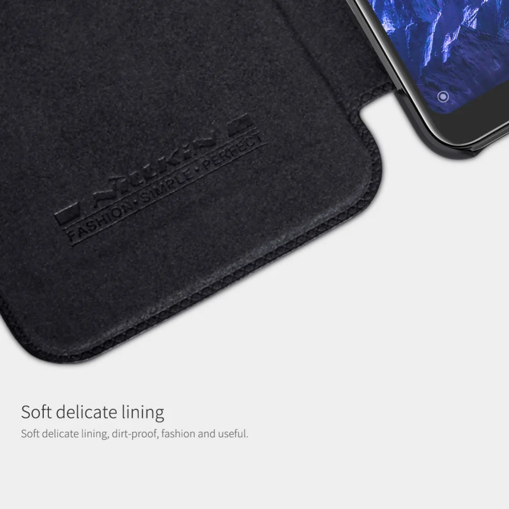 Чехол-книжка для телефона Xiao mi Red mi 7 6 Pro Nillkin Qin, кожаный чехол, Роскошный деловой чехол для Xiao mi Red mi 7 6 Pro mi A2 Lite Nilkin, задняя крышка