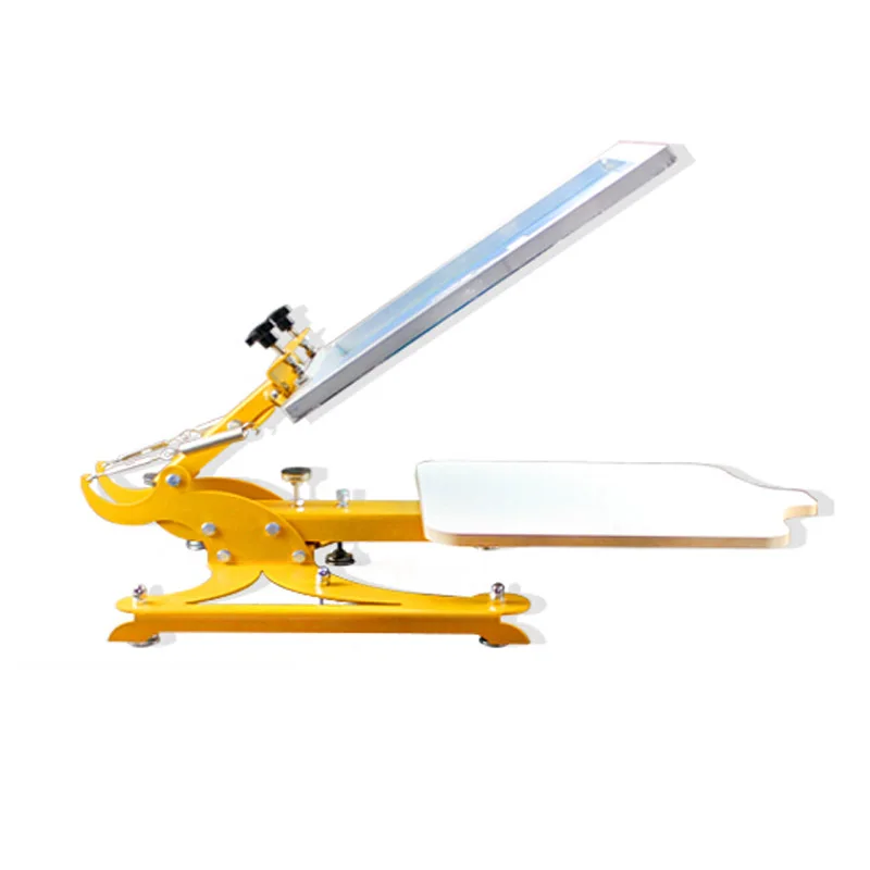 Новая настольная ручная 1 цветная машина для трафаретной печати футболок|machine