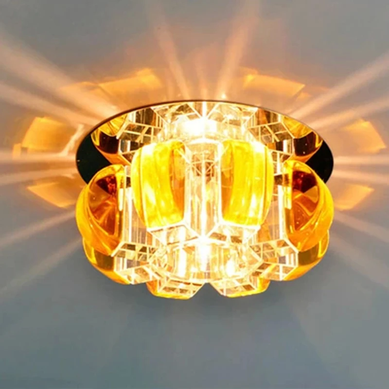 Современные хрустальные светодиодные потолочные светильники лампы на потолок