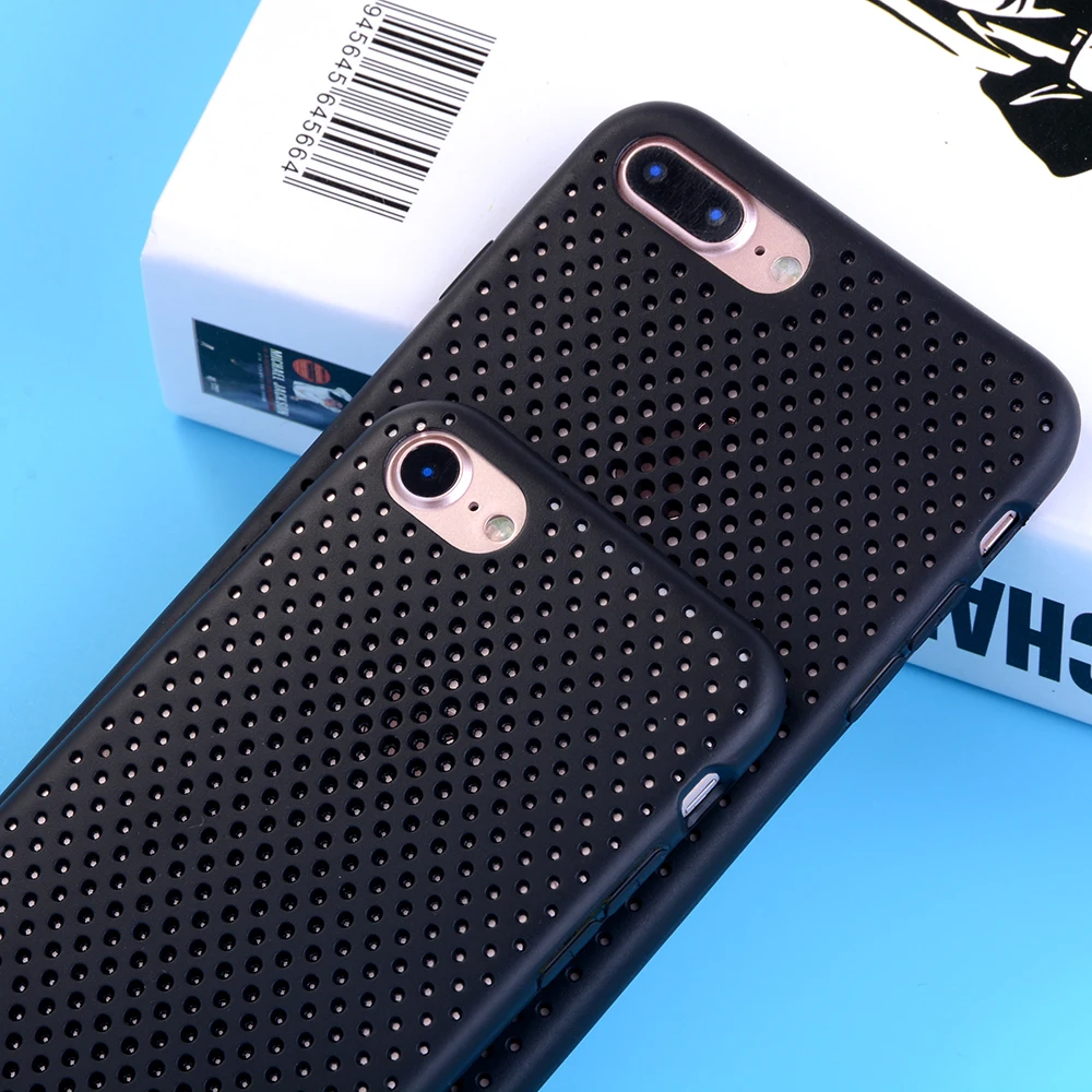 Дергаться Hollow чехол для iPhone 7 Plus телефон Coque Карамельный цвет TPU iphone случаях