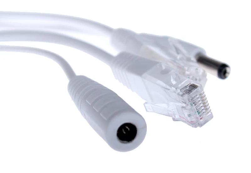 2 пар/лот Пассивный кабель PoE сплиттер питания через Ethernet IP камера разъем и
