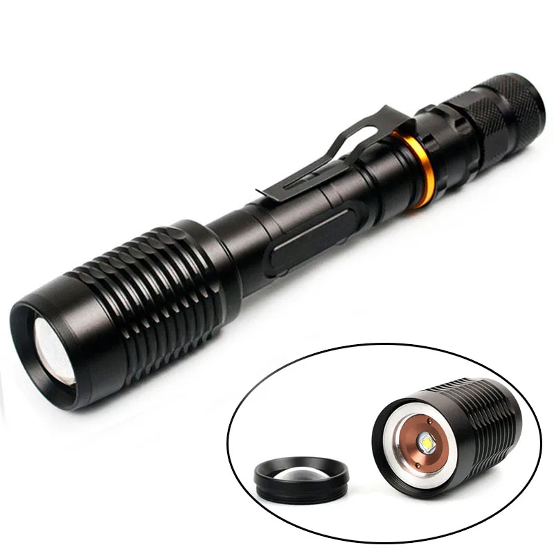 CREE XM-L T6/L2 светодиодный вспышка светильник 5 режимов 8000 люменов масштабируемый