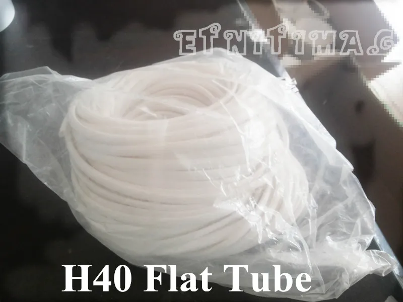 Маркер кабеля из ПВХ плоская трубка H40 белый для электронной машины печати