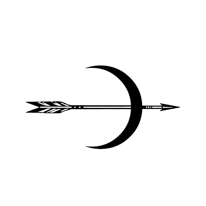 

15*8.2CM Interesting Moon Archery Decor Car Sticker Vinyl High Quality Decals