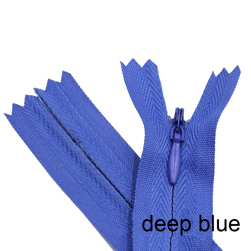 deep blue 10 шт. 3#50 см(20 дюймов) длина закрытые нейлоновые молнии Портной брюки застежка-молния швейные изделия ручной работы DIY аксессуары - Цвет: deep blue