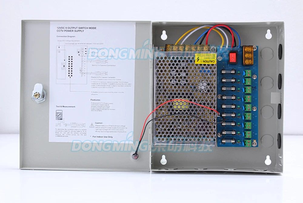 Водонепроницаемый блок питания 10 А 9-канальный выходной светодиодный драйвер 120