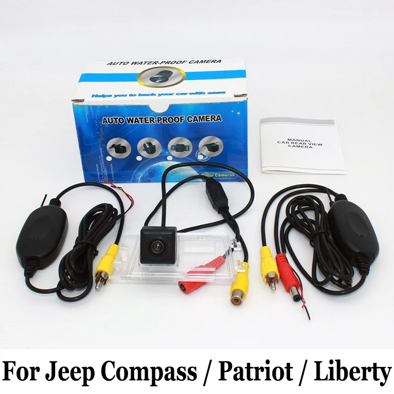 Камера заднего вида для Jeep Compass свобода патриота/RCA AUX провод или беспроводная HD CCD