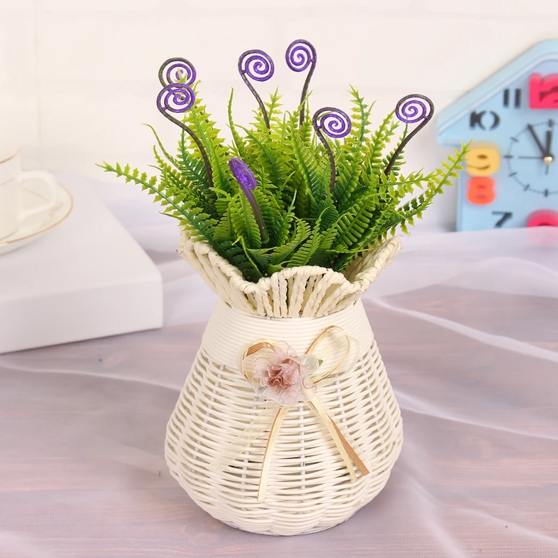 Абрикосовая 7 вилка трава гиппокампа цветок зеленая искусственные цветы для дома