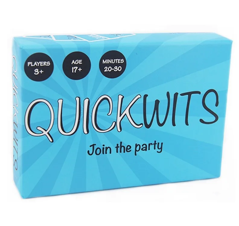 Популярная Настольная игровая карта для взрослых Quickwits|Настольные игры| |