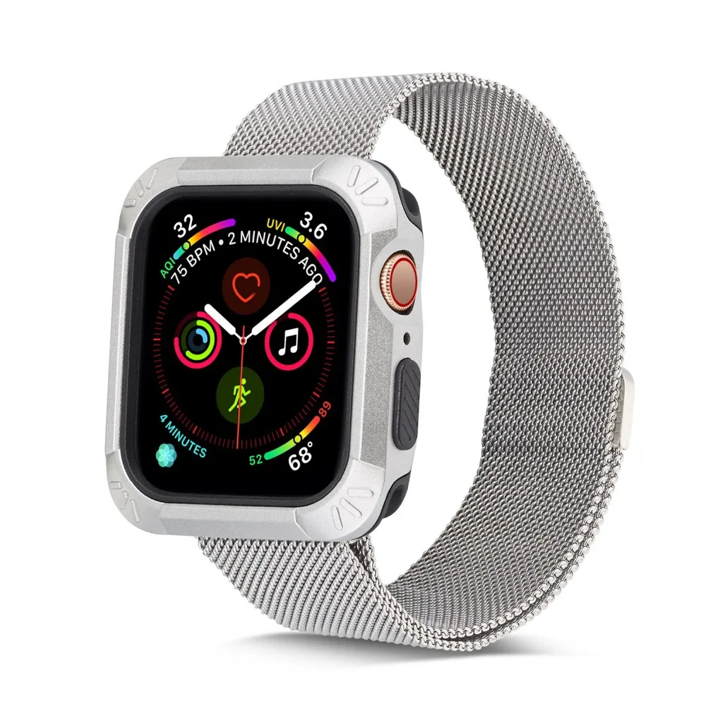 Odog черный ТПУ Пластиковый защитный чехол для часов Apple Watch 4 серии 44 мм 40 Iwatch Корпус