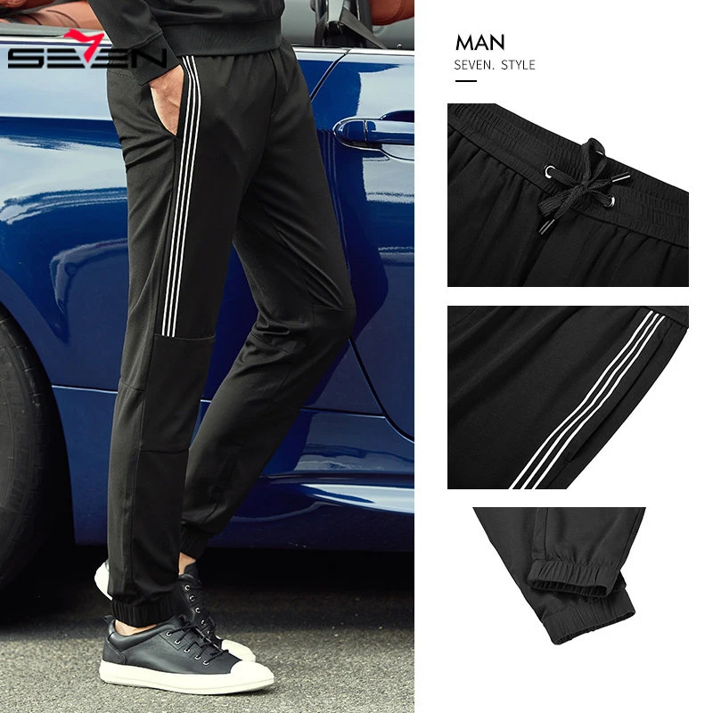 

Seven7 Men's Casual Classics Pants harem pants Straight Long Elastic Pants Joggers Sweatpants Loose Trousers 114S80040