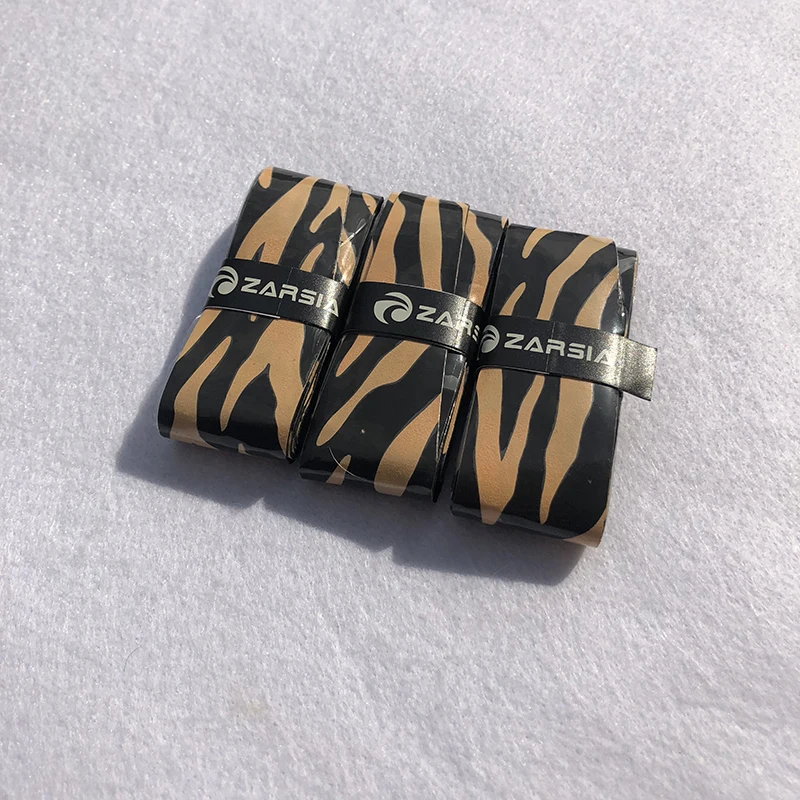 3 шт. овергрипы для теннисной ракетки с леопардовым принтом вязкие ручки