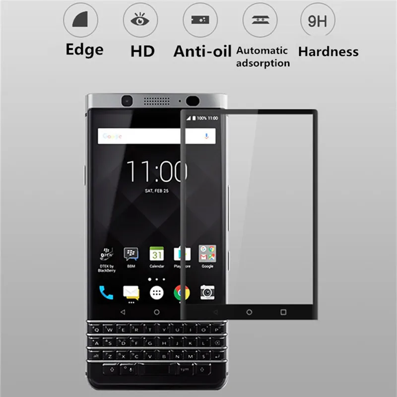 3D Закаленное стекло пленка для Blackberry KEYone полное покрытие экрана протектор для Mercury KEY one DTEK70 пресс полное тело пленка