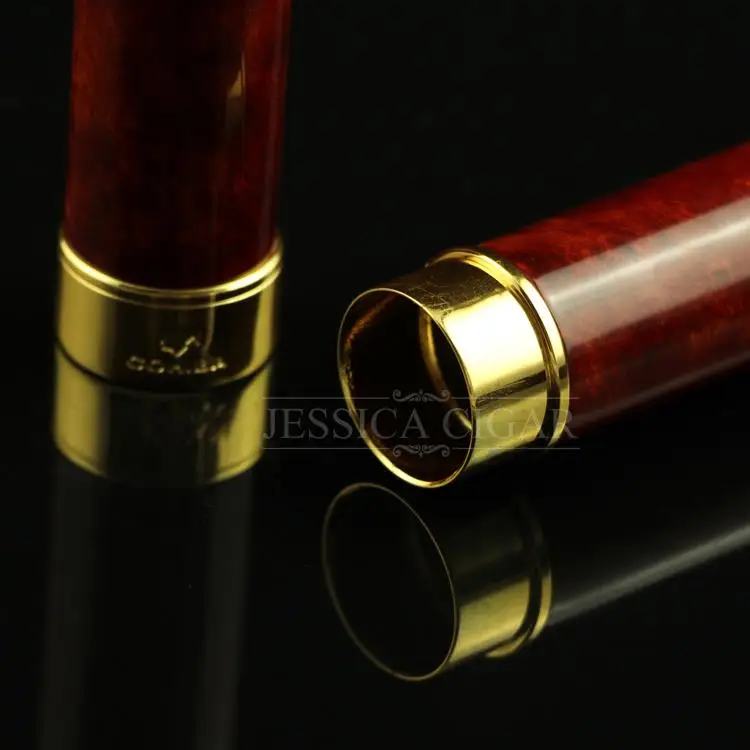 COHIBA гаджеты красный металл Путешествия сигары трубки фляга держатель Мини сигары хьюмидор портативный сигареты хранения трубки