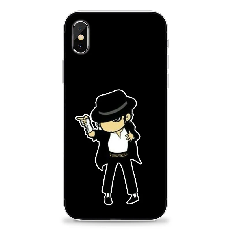 Чехол для Телефона iphone 6 мультяшный MJ Майкл Джексон телефонный чехол iPhone7 8 Plus X XR 11