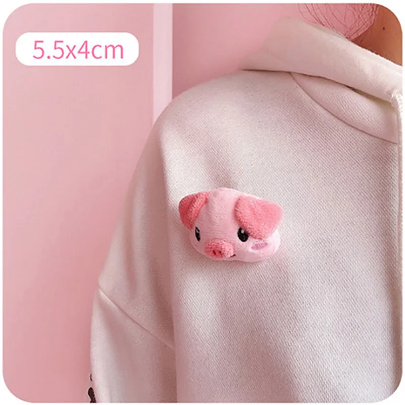 Коми милый мультфильм красочные животные улыбка подсолнухи Радуга Ткань брошь булавки украшение для джинсовой сумки ювелирные изделия аксессуары B60504