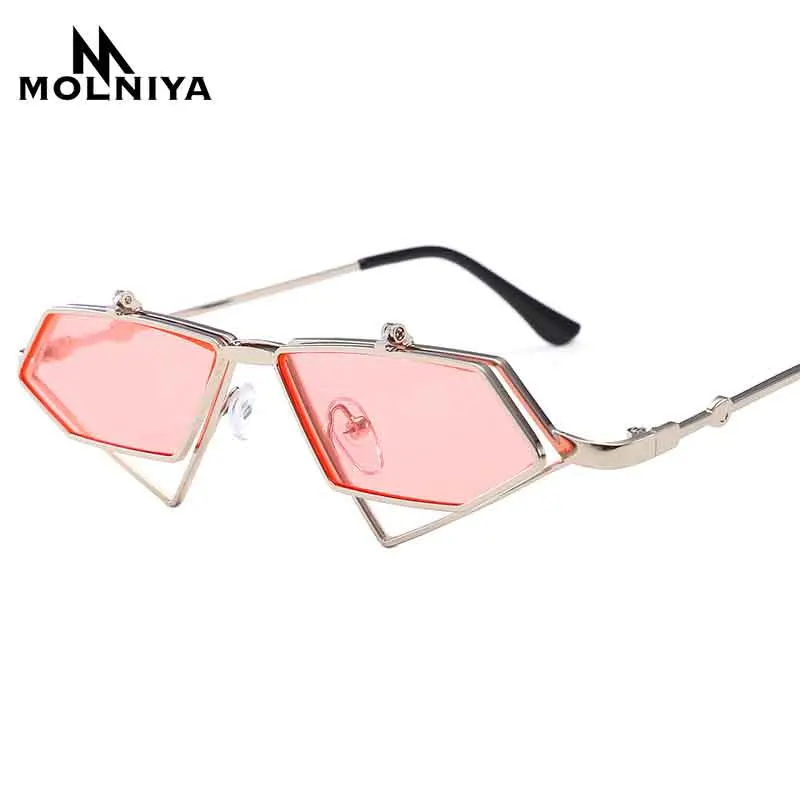 Модные откидные солнцезащитные очки для мужчин и женщин новые нестандартные