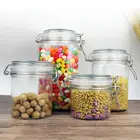 Пластиковая банка для хранения пищевых продуктов VFGTERTE 15025040080012501550 мл с герметичной крышкой домашний кухонный Организатор, 1 шт.