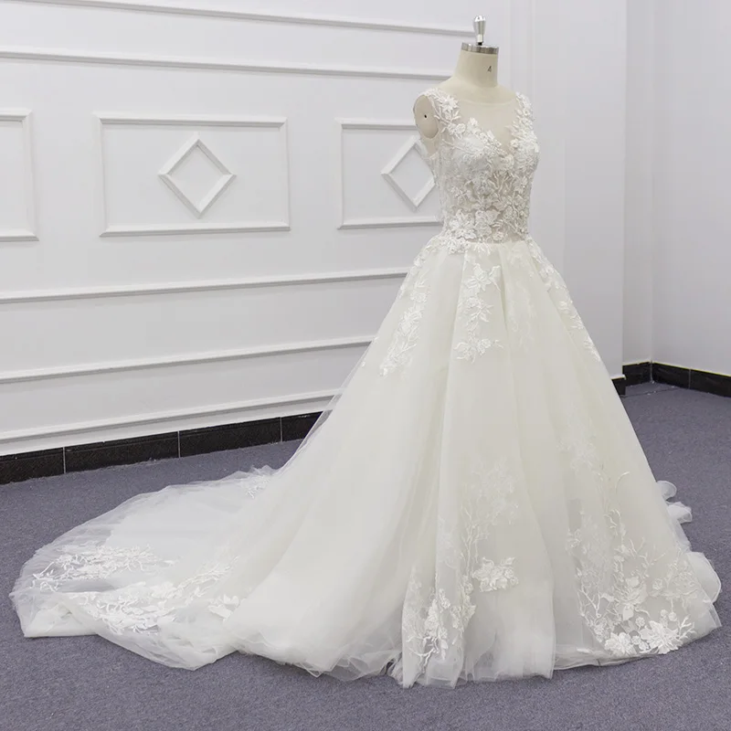 Eslieb свадебное платье deadings Жемчуг V образным вырезом Vestidos de novia Винтаж кружево свадебное платье с открытой спиной 5806