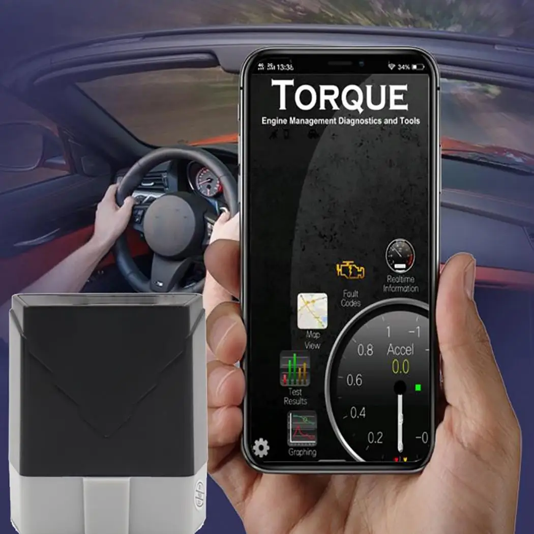 Автомобильный Bluetooth 4 0 сканер мини OBD2 Дисплей отображение текущей информации от