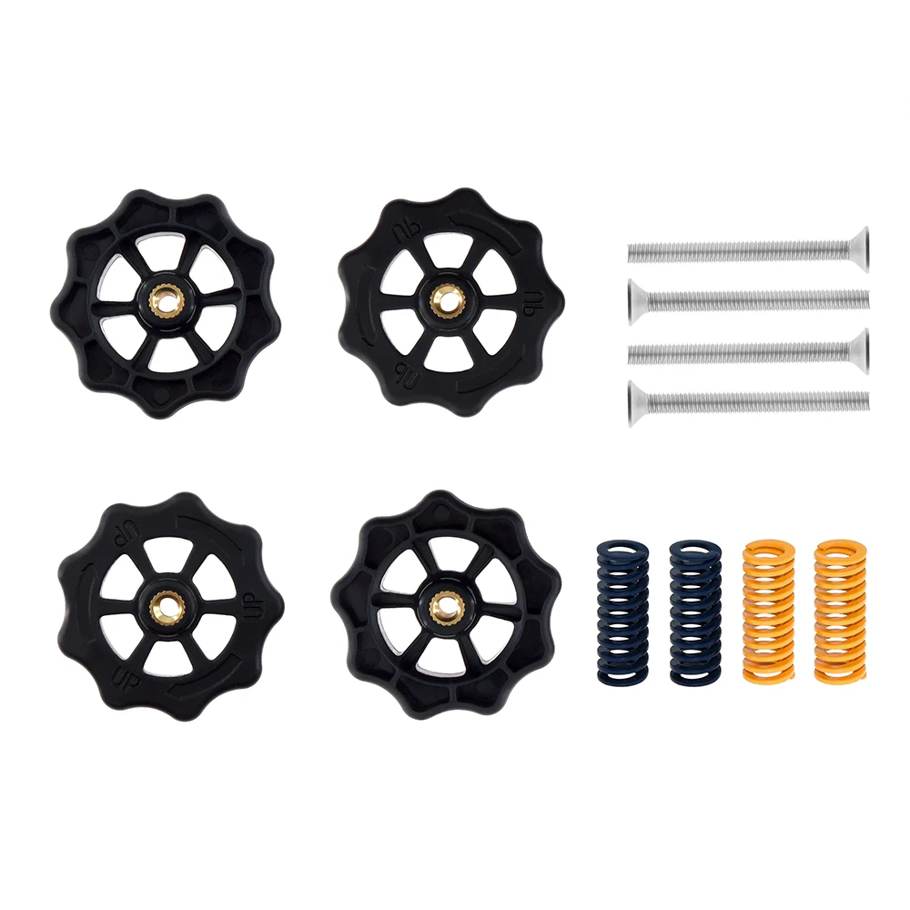 4pcs Leveling Hand Twist Nut Spring Screw kit M4 For Creality CR-10 CR-10S CR-8 CR-5 Mini Ender-3 3D Printer Heated Bed | Компьютеры и