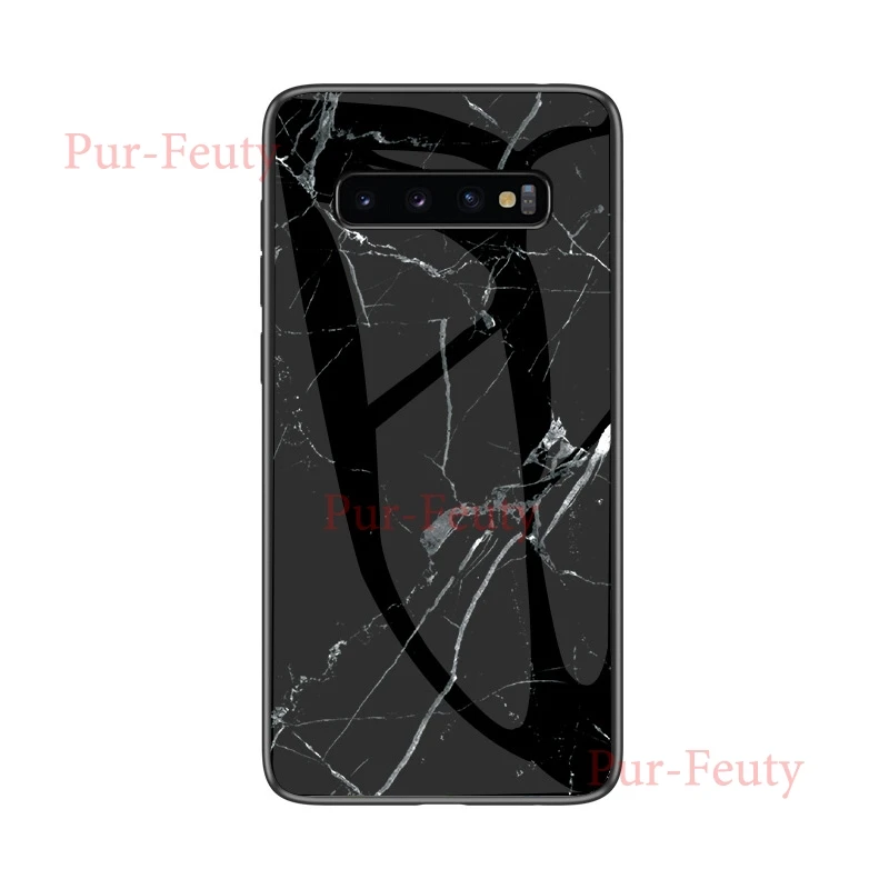 Чехол для samsung Galaxy S10 10S Galaxy ys10 G973FD G973F/DS мраморная зернистая жесткая защитная задняя крышка из закаленного стекла для samsung S10 - Цвет: style 04