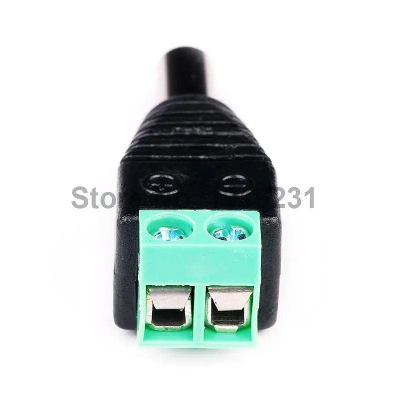 1 шт. Новый 5 мм x 2 DIY Мужской CCTV LED DC разъем питания адаптера|led connector|led dc connectormale power
